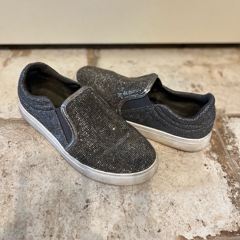 Steve Madden Rhinestone slip ons size 7.